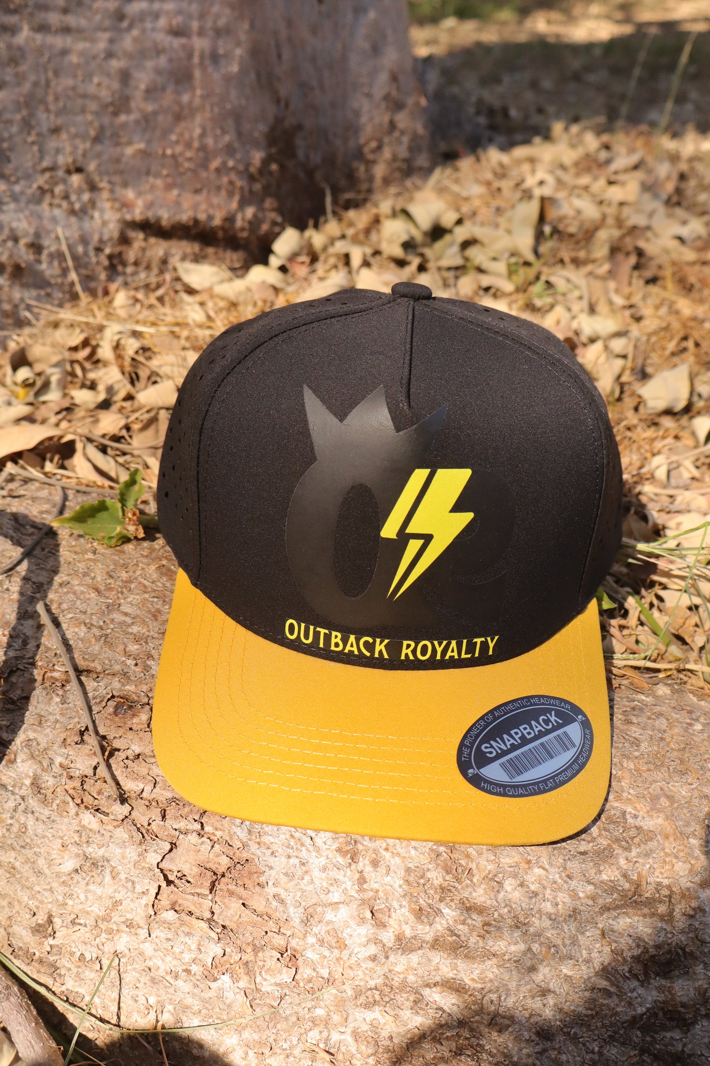 Yellow Royalty Snapback Cap